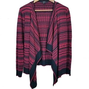Forever 21 Aztec Striped‎ Open Front Cardigan Large